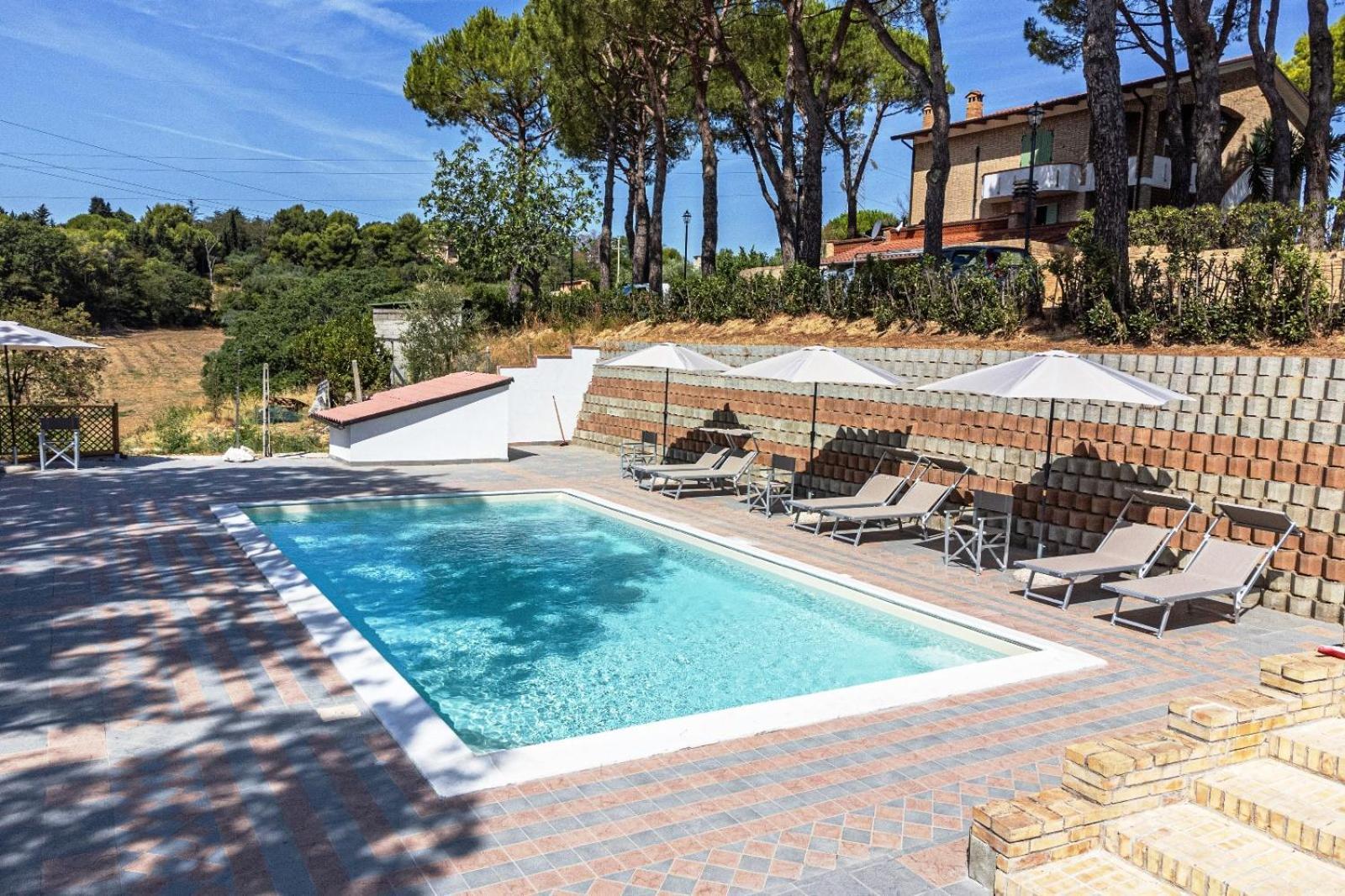 Villa Lucilla - B&B Rooms And Pool Potenza Picena Exterior foto